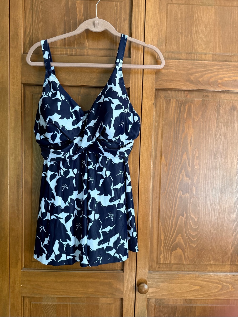 Navy Floral Girls' One-Piece Swimsuit